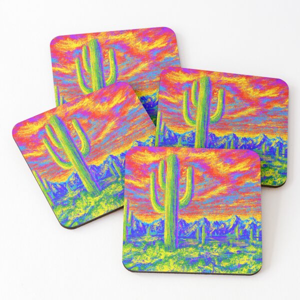 Item preview, Rainbow Saguaro Sunset designed and sold by Twistedreamland.