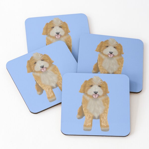 Item preview, Cute labradoodle dog standing designed and sold by altairaleon.