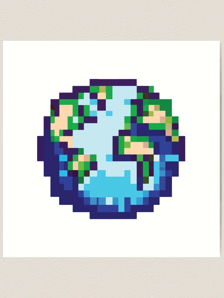 Minecraft Pixel Art Tutorial - Mini Earth 