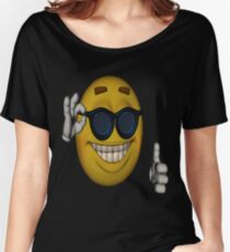 Picardia / Sunglasses Thumbs Up Emoticon Meme Women's Relaxed Fit T-Shirt