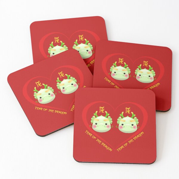Item preview, Year Of The Dragon And Year Of The Dragon Couples Cute Chinese Zodiac Animals designed and sold by Karry-Pat.