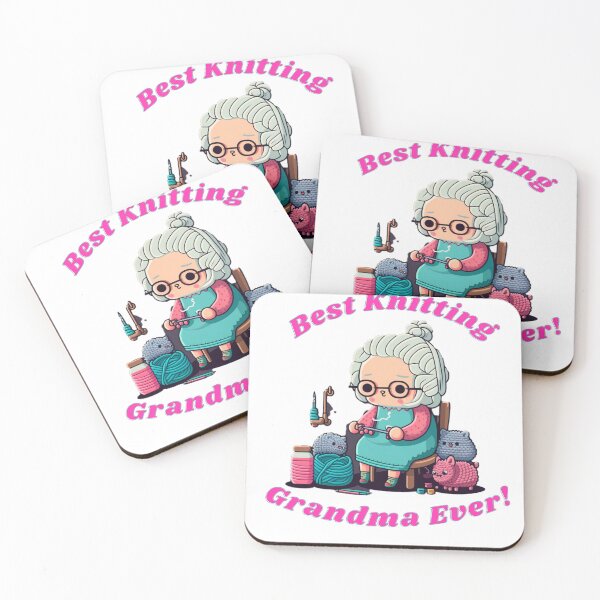 Item preview, best knitting grandma ever designed and sold by printiesart.