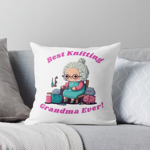 Item preview, best knitting grandma ever designed and sold by printiesart.