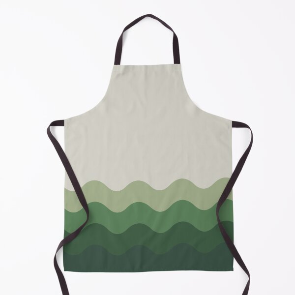 Item preview, Green Funky Retro Waves Pattern designed and sold by Creations-By-Em.