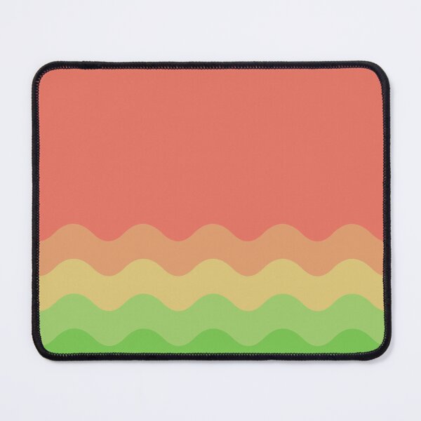 Item preview, Orange and Green Funky Retro Waves Pattern designed and sold by Creations-By-Em.