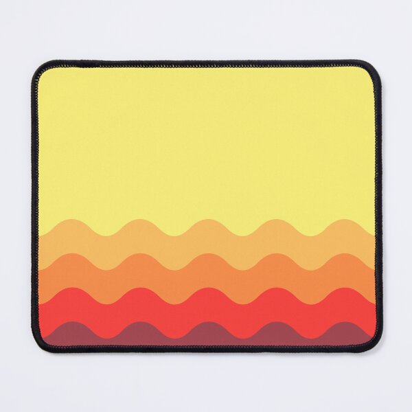 Item preview, Orange and Red Funky Retro Waves Pattern designed and sold by Creations-By-Em.