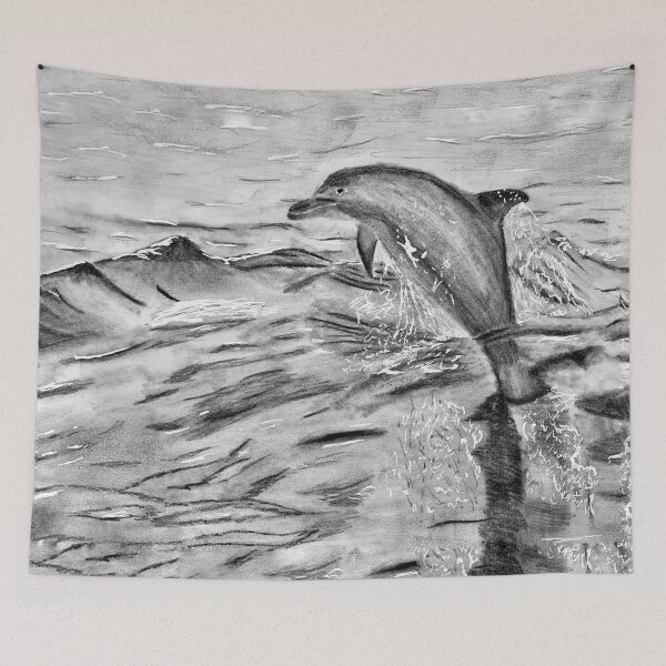 Item preview, Dolphin Jumping Over a Wave designed and sold by Marian Hayes.