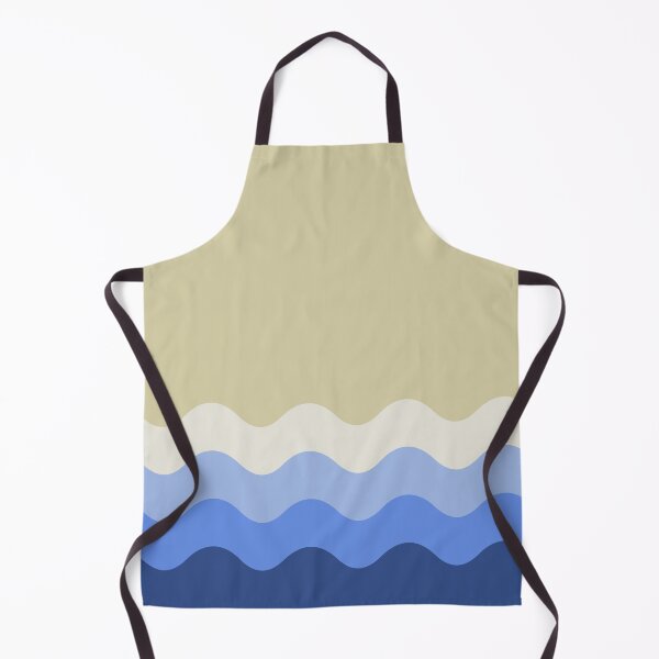 Item preview, Blue Funky Retro Waves Pattern designed and sold by Creations-By-Em.