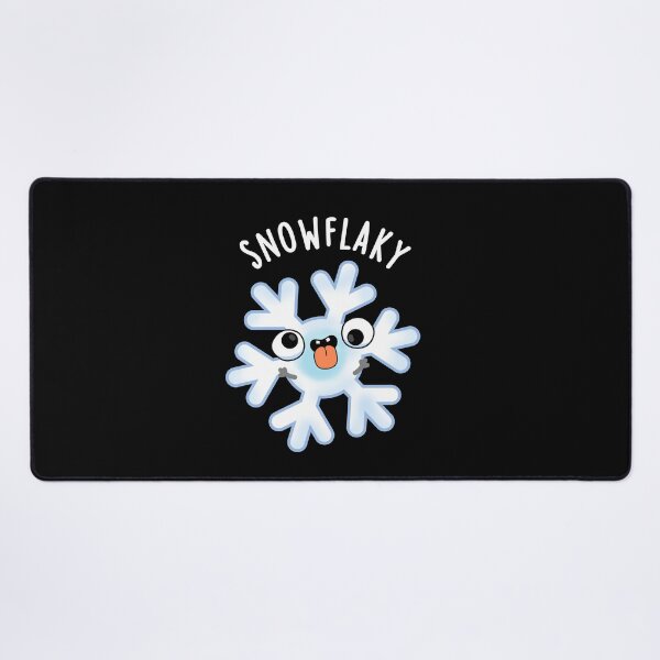 Item preview, Snowflaky Funny Snow Flake Puns (Dark BG) designed and sold by punnybone.