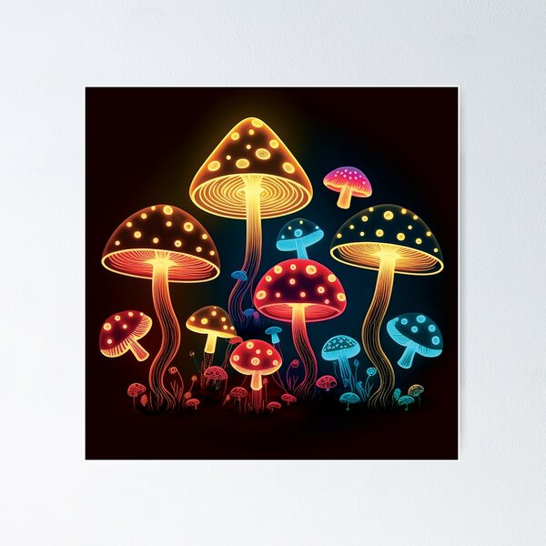 Item preview, Shrooms mushrooms 2023 rainbow color Sticker designed and sold by PhiloSophyEye.