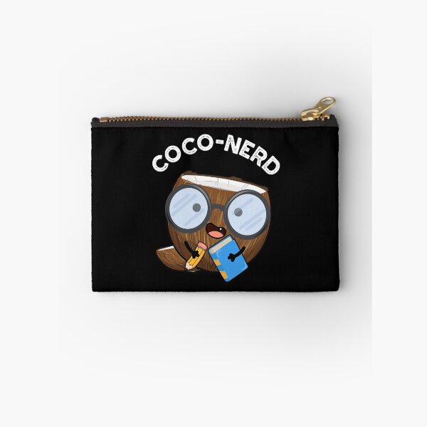 Item preview, Coco-nerd Funny Coconut Puns (Dark BG) designed and sold by punnybone.