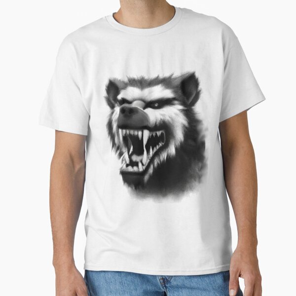 Item preview, The Mighty Wolverine: A Black and White 2D Drawing designed and sold by Aly Gomez.