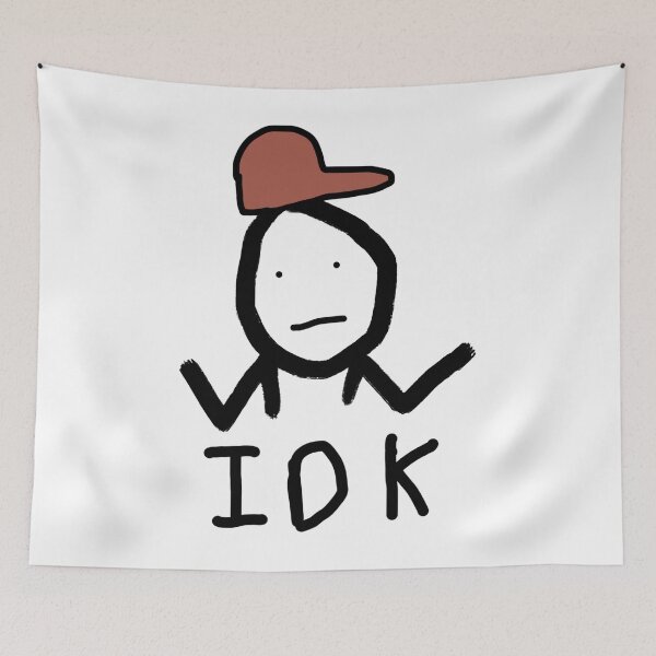 Item preview, IDK Stickman Shrug designed and sold by Usagicollection.