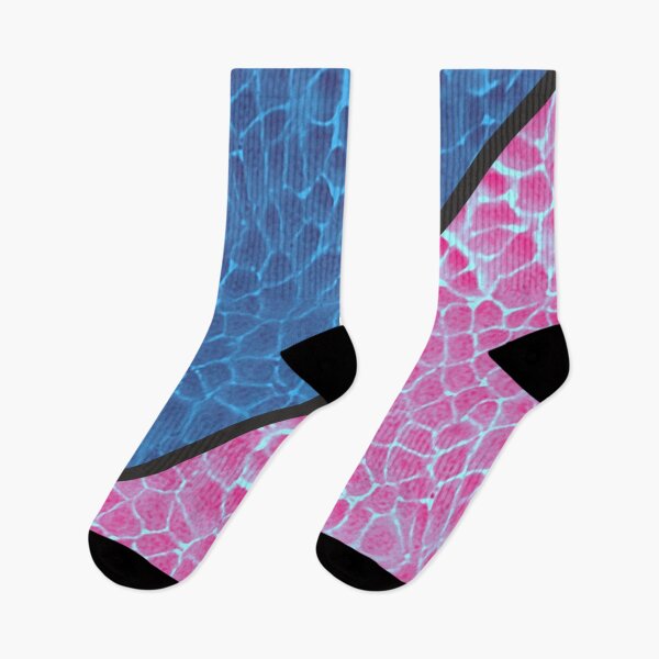 Item preview, Blue and pink epithelial cells under the microscope designed and sold by ArtByScience.