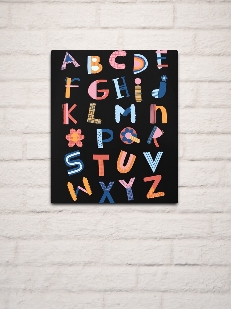 Alphabet Lore k Active | Metal Print