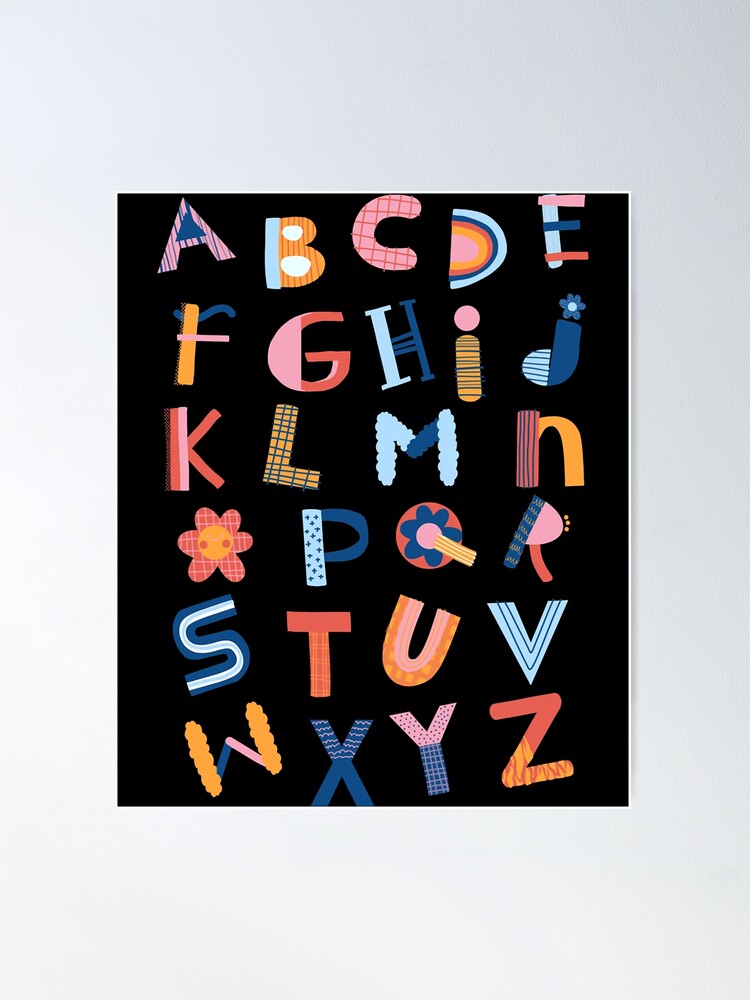 Funny Alphabet Lore Letter H - Alphabet Letters - Posters and Art Prints