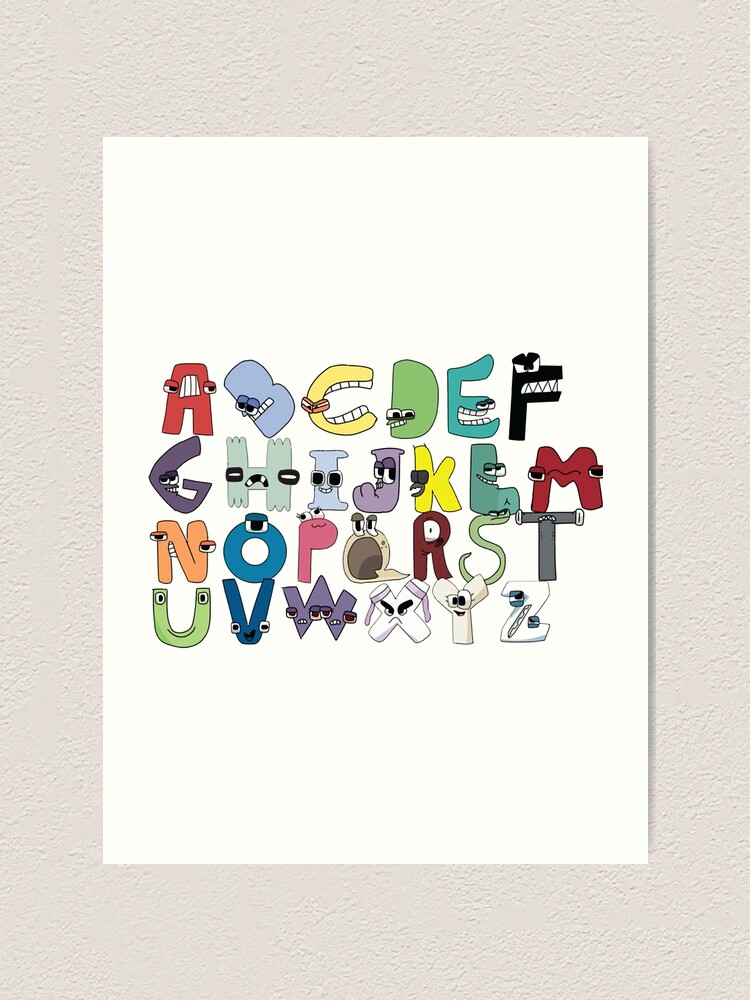 Alphabet Lore F Cool Merch Art Print for Sale by AFProjection
