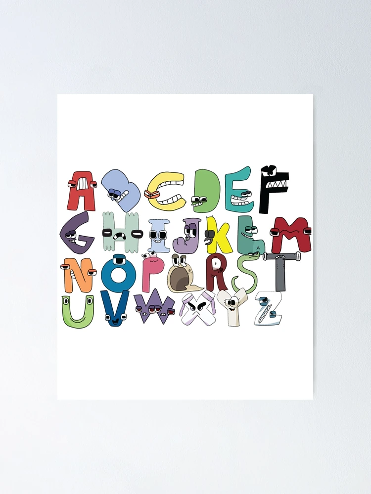 Alphabet Lore letter a Poster for Sale by bahri design