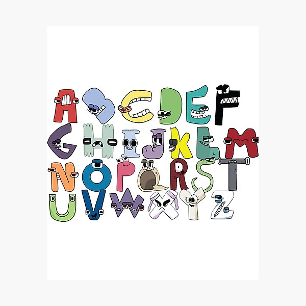 Alphabet Lore - Letters A-Z Art Print for Sale by YupItsTrashe