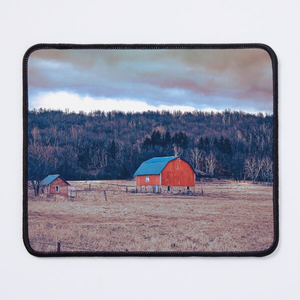 Item preview, Red barn Wisconsin Wall Art designed and sold by Bettie-Scott.