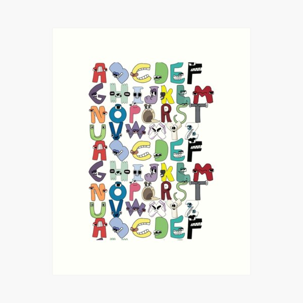 Alphabet Lore A Z Art Board Print for Sale by elnodi academy