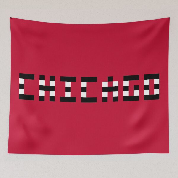 Item preview, Pixel NHL Chicago in Home Colors designed and sold by gkillerb.