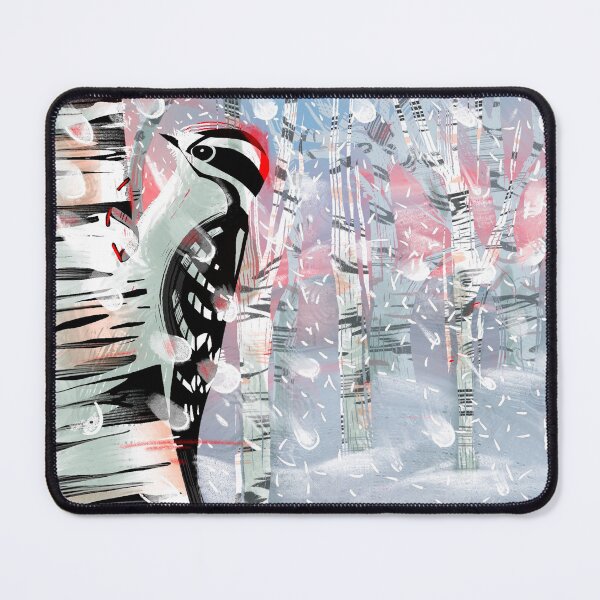 Item preview, Woodpecker in Birch Forest designed and sold by Fricking.
