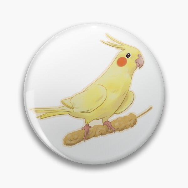 Item preview, Yellow cockatiel with millet  designed and sold by IvorySketching.