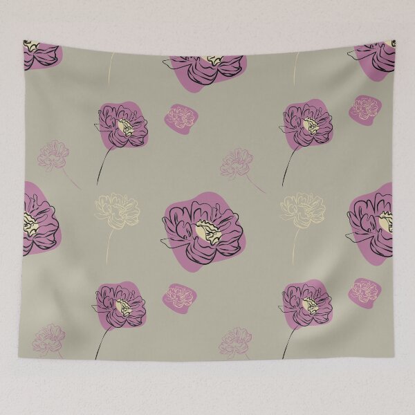 Item preview, Stay blessed flower line art design designed and sold by Atlantico54.