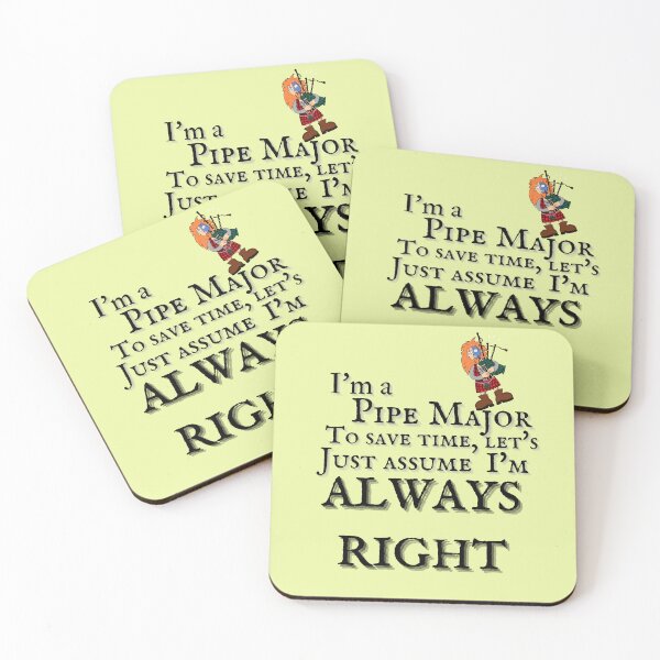Item preview, Pipe Major funny saying designed and sold by busa34.