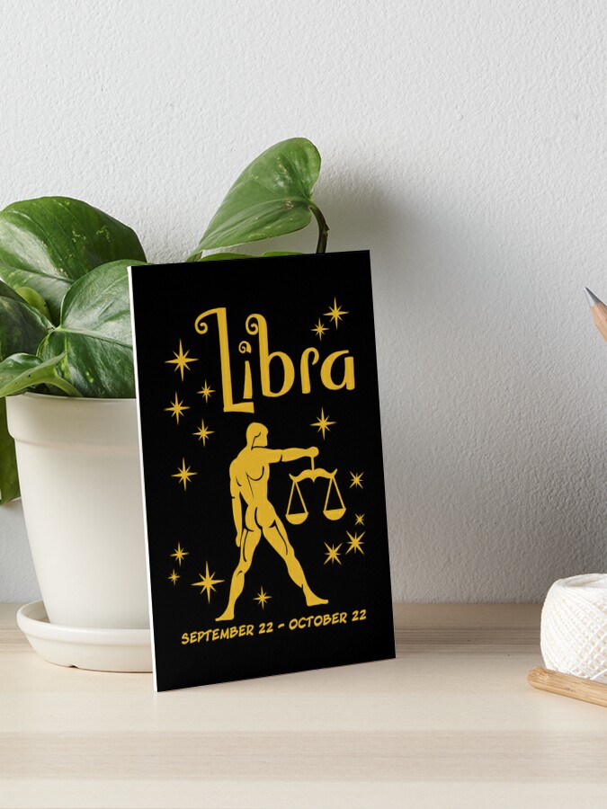 Libra Zodiac Sign September 22 October 23 Art Board Print