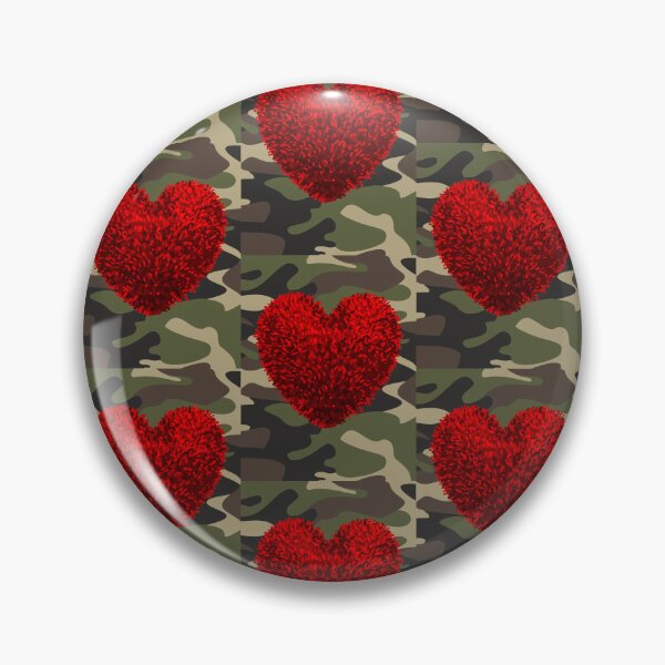 Item preview, TS-CAMO-Camo Supreme-Shaggy Heart!! (Red)3 designed and sold by SunMoonBeyond.