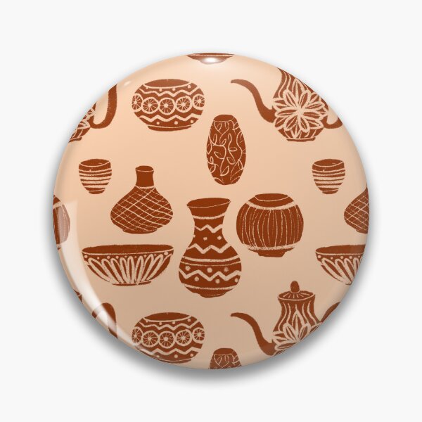 Item preview, Pottery Pattern Earth Tone designed and sold by CavaCreates.