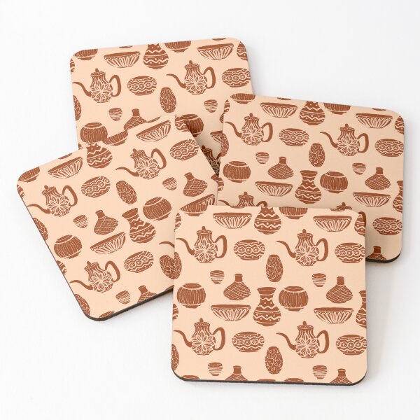 Item preview, Pottery Pattern Earth Tone designed and sold by CavaCreates.