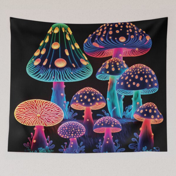 Item preview, Shrooms mushrooms 2023 rainbow color Sticker designed and sold by PhiloSophyEye.