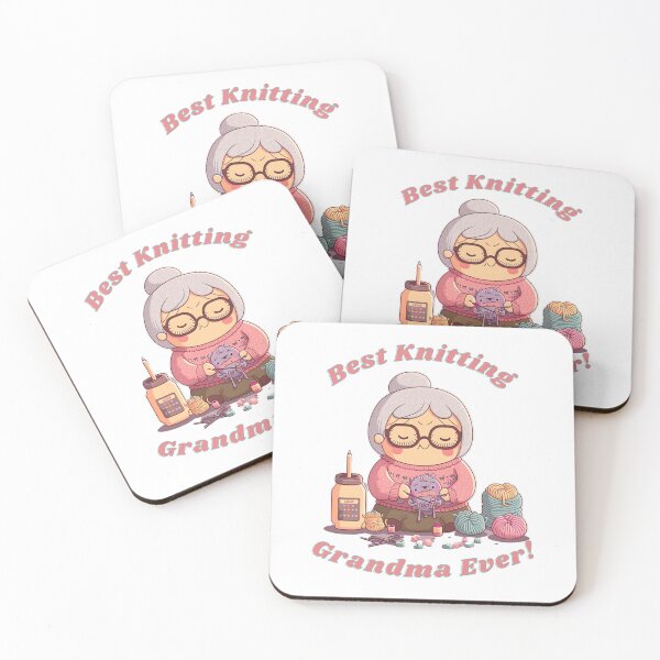 Item preview, best knitting grandma ever designed and sold by printiesart.