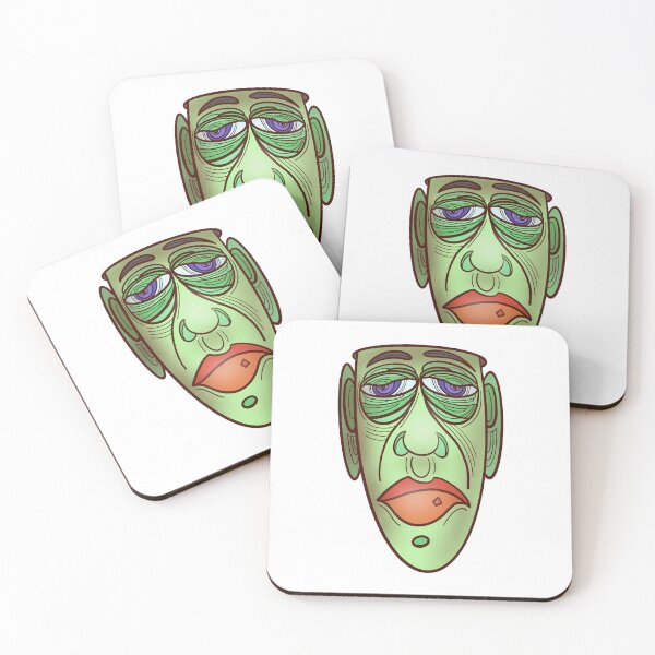 Item preview, Green face stare designed and sold by DaveDanchuk.