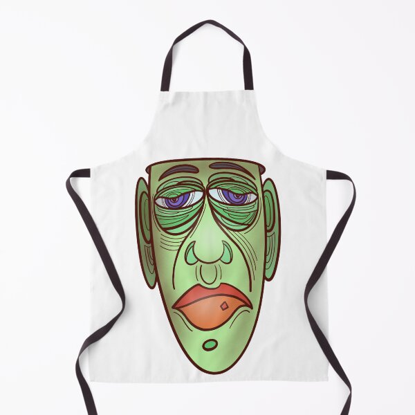 Item preview, Green face stare designed and sold by DaveDanchuk.