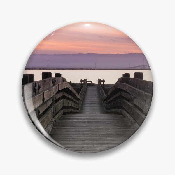 Item preview, San Francisco Bay and Dumbarton Bridge via footbridge at Don Edwards San Francisco Bay National Wildlife Refuge designed and sold by yhelfman.