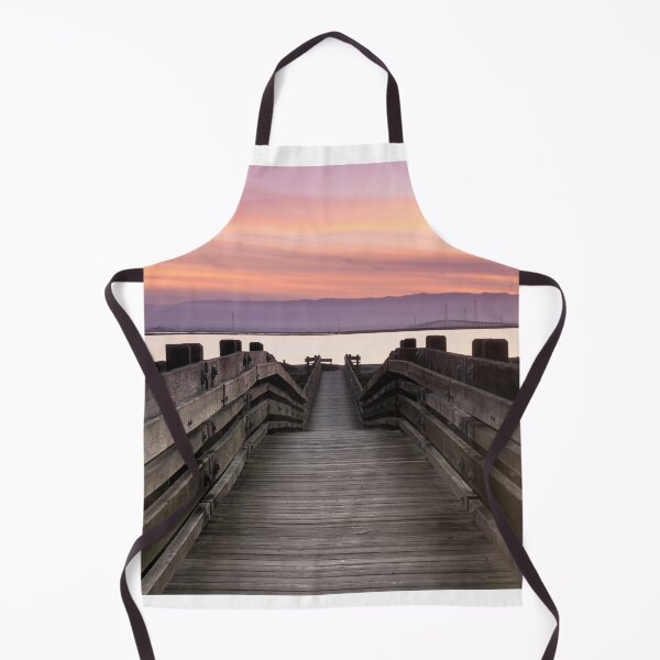 Item preview, San Francisco Bay and Dumbarton Bridge via footbridge at Don Edwards San Francisco Bay National Wildlife Refuge designed and sold by yhelfman.