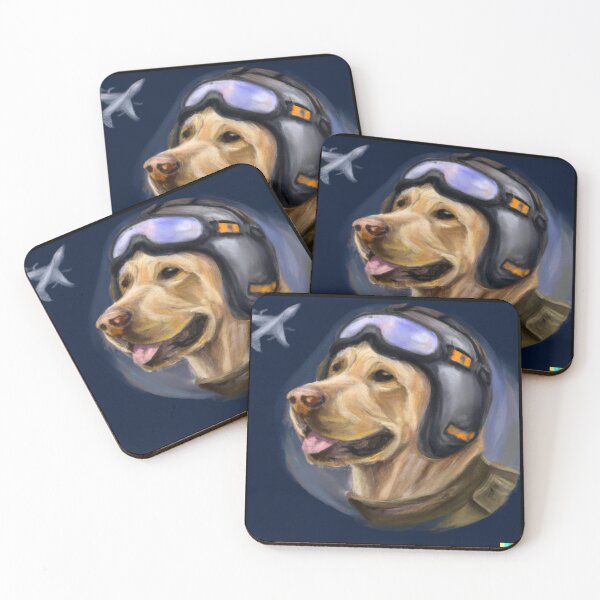Item preview, Brillaint dog fighter pilot labradore sketch. designed and sold by T-Shirt-Group.
