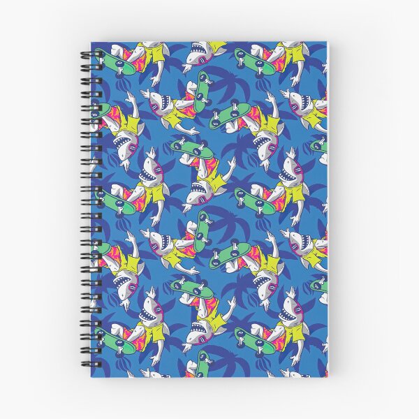 Item preview, Skateboard Pattern, Skate Pattern, Sharks Skateboarding With Palm Background, designed and sold by Skateboard-Art.
