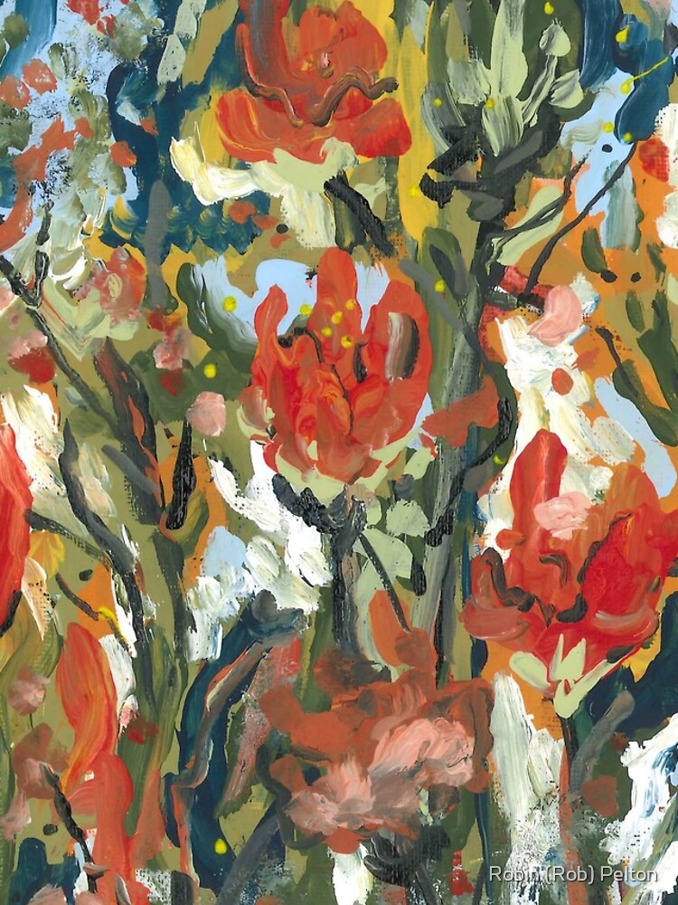 Thumbnail 5 of 5, iPhone Case, Abstract Tulips designed and sold by ROBINPELTON.