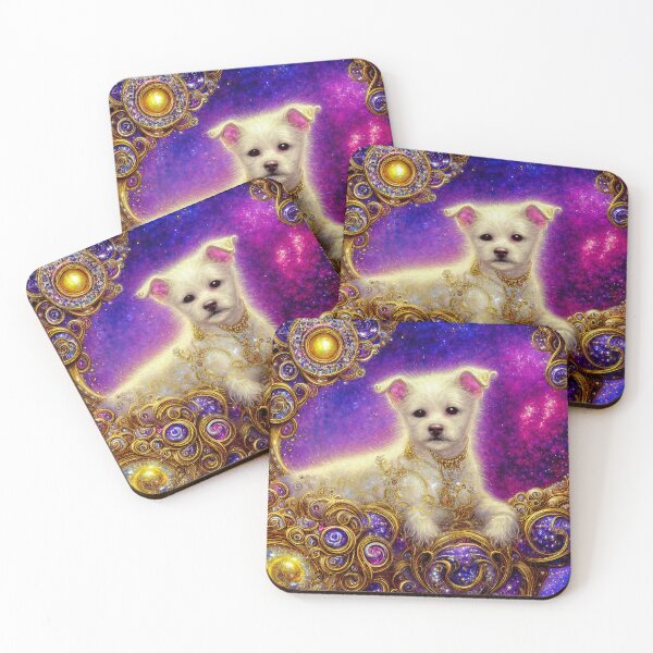 Item preview, White Glitter Terrier designed and sold by Elisabeth Lucas.