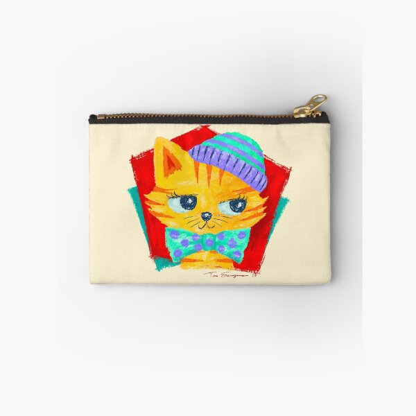 Item preview, Kitten wearing knit cap and tie designed and sold by Toru Sanogawa.