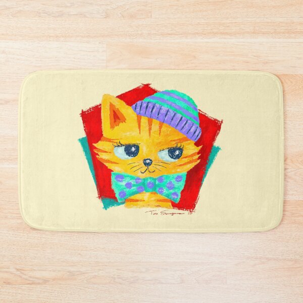 Item preview, Kitten wearing knit cap and tie designed and sold by Toru Sanogawa.
