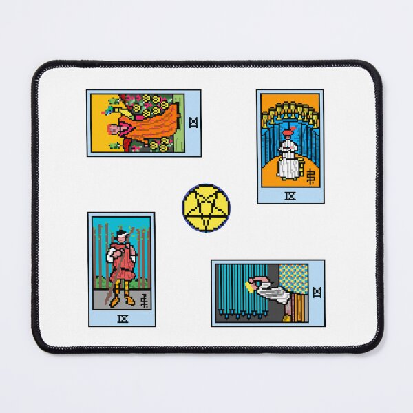 Item preview, Pixel Waite Tarot Minor Arcana Nines - 82nd Sticker Pack and Magnets designed and sold by Pixel Waite.