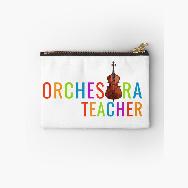Item preview, Orchestra Teacher String Bass Shirt with Rainbow Text designed and sold by Symphfunny.