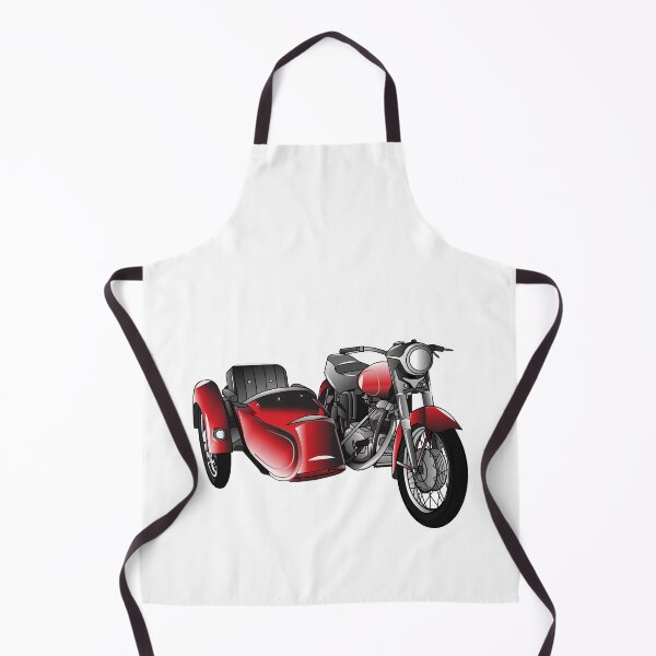 Item preview, Sidecar motorcycle cartoon illustration designed and sold by Misscartoon.