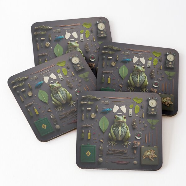 Aperçu de l'œuvre Grenouille : Knolling Photography, appareil photo Ultra Sheep, objets de collection créée et vendue par Happy1-2.